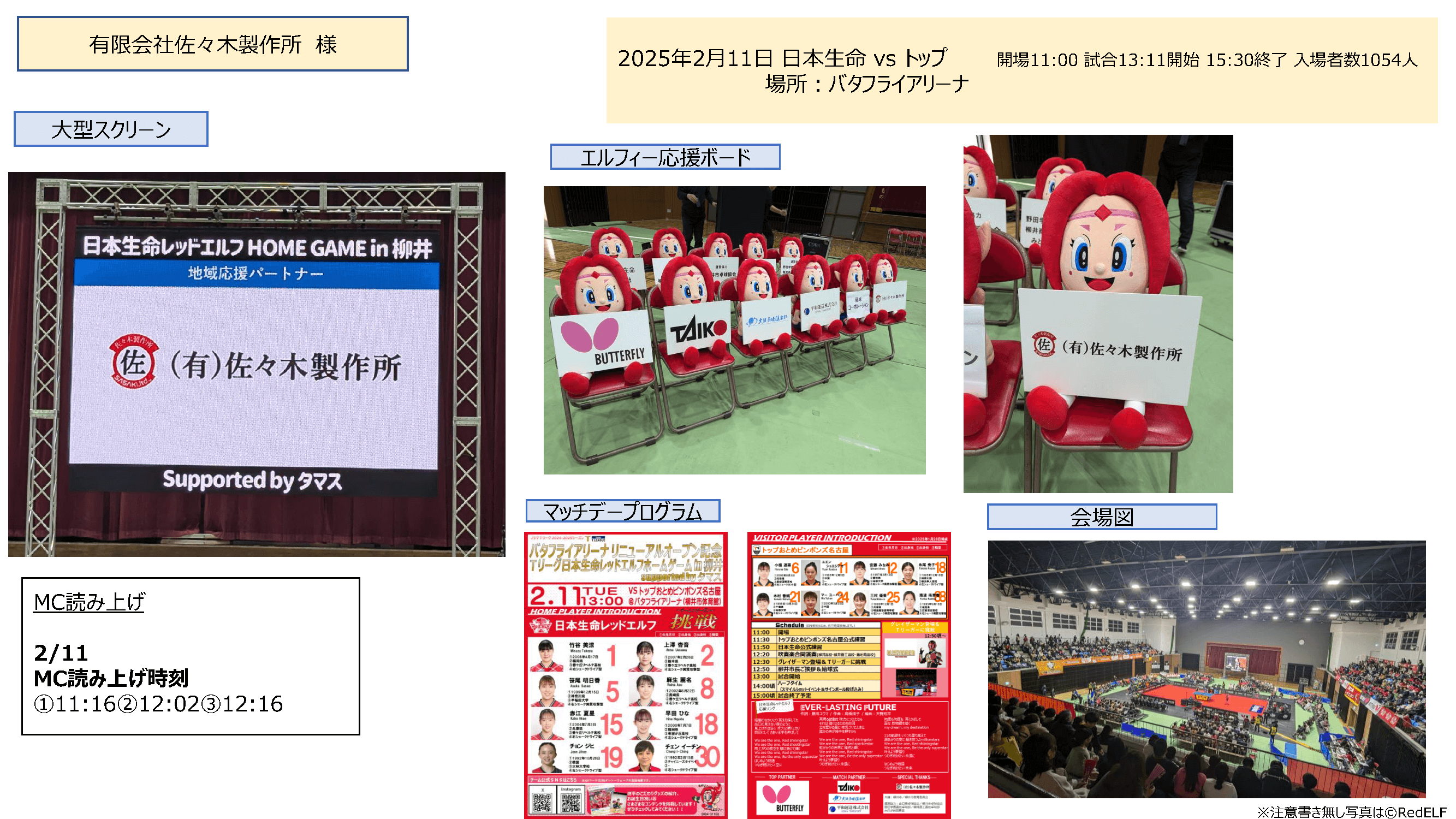 バタフライアリーナの記念イベント(PDF)